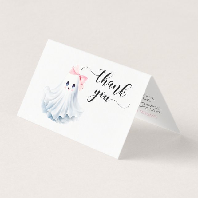 Baby shower Boo Rose Merci pliable (Front)