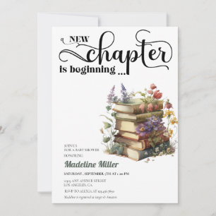 Baby Shower Book Baby Brunch Invitation