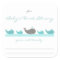 Baby Shower bookplates / turquoise whales
