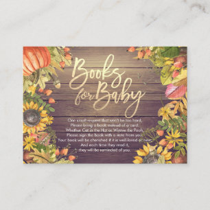 Baby Shower Books for Baby / Bring a book Request Enclosure Card