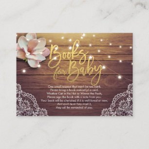 Baby Shower Books for Baby / Bring a book Request Enclosure Card