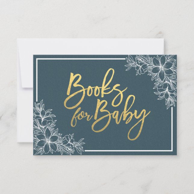 Baby Shower Books for Baby / Bring a book Request Invitation (Front)