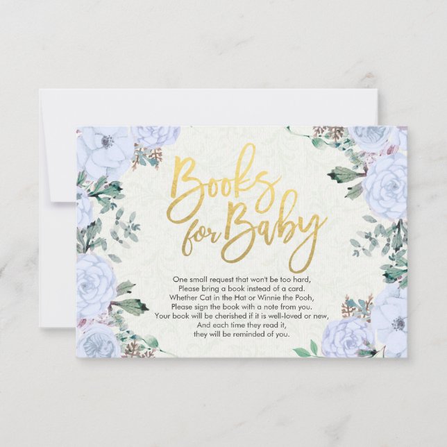 Baby Shower Books for Baby / Bring a book Request Invitation (Front)