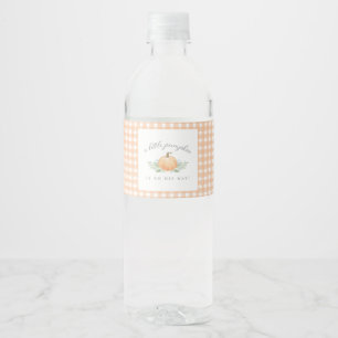 Baby Shower Bottle Label A Little Pumpkin