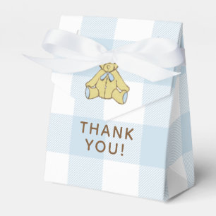 Baby Shower Boy Bear Thank You Favor Box