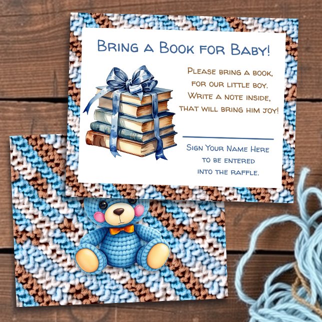 Baby Shower Bring a Book for Baby Flyer (Creator Uploaded)