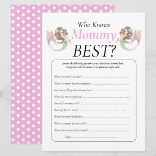 Baby Shower Brown Mermaid Mommy Baby Under The Sea Invitation