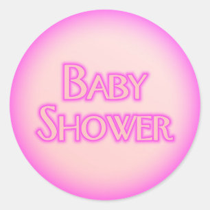 Baby Shower Bubble Classic Round Sticker