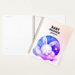 Baby shower Bunny couché mignon