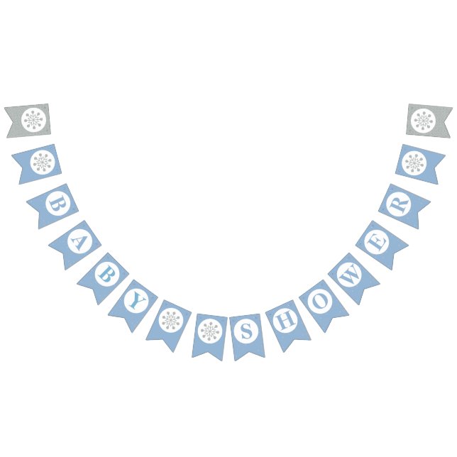 Baby Shower Bunting Flags - Boy Babyshower (All)