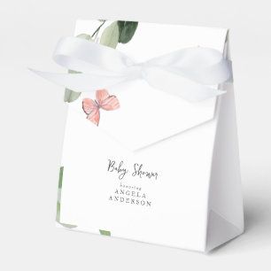 Baby Shower Butterfly Eucalyptus  Favor Box
