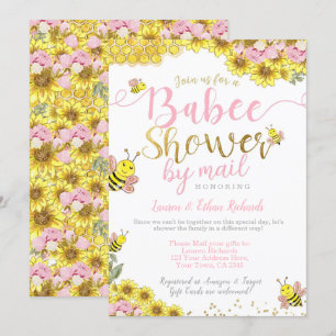 Baby Shower by Mail Bee Invitation