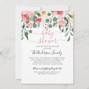 Baby Shower By Mail Long Distance Invitation