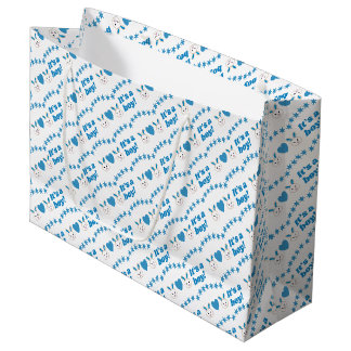 Baby shower C’est un garçon Blue Rabbit Grand sac