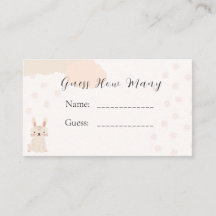 Baby shower Candy Guider Cartes de jeu