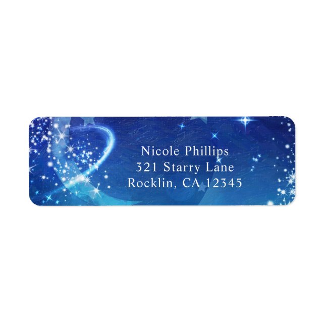 Baby Shower Celestial Moon Sparkle Sky Invitation (Front)