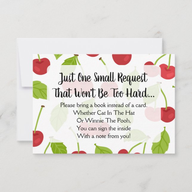 Baby shower Cerises Apporter Une Carte Livre Ceris (Devant)
