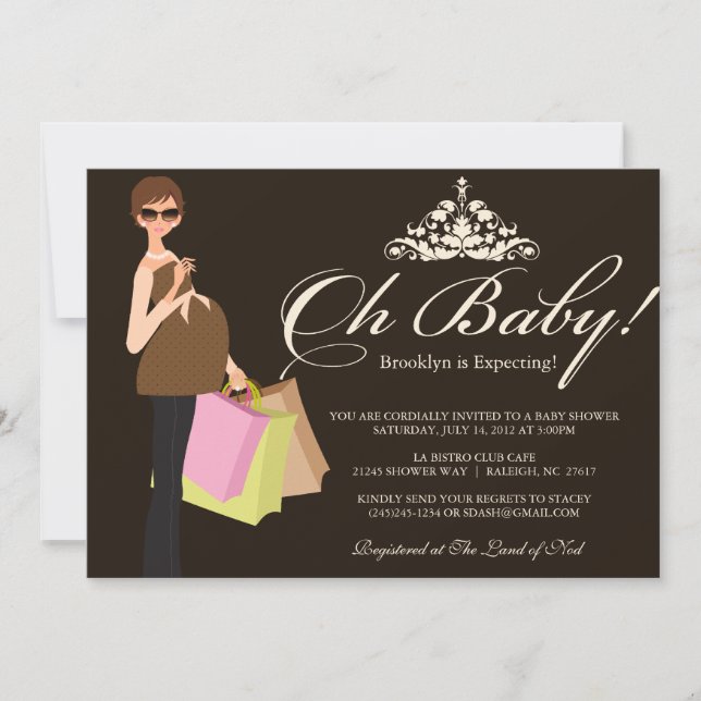 Baby shower Chic Mama Invitation (Devant)