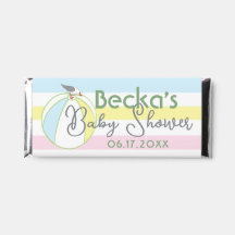 Baby Shower Chocolate Candy Bar Beach Theme