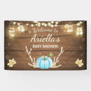 Baby shower citrouille Bannière de fond Automne Au