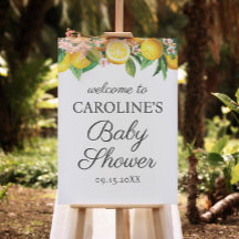 Baby shower Citrus citron Bienvenue