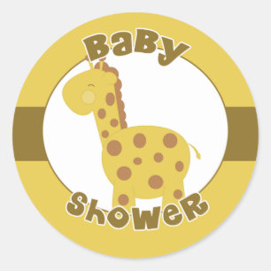 Baby Shower Classic Round Sticker