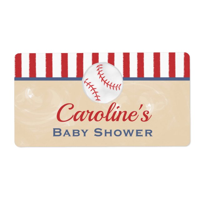 Baby shower classique de baseball Favoriser le Éti (Devant)