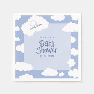 Baby Shower Cloud Nine 9 Cute Whimsical Party Napkin