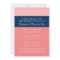 Baby Shower Collection - Coral and Navy Chevrons