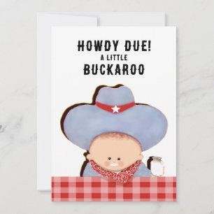 Baby Shower Cowboy Invitation