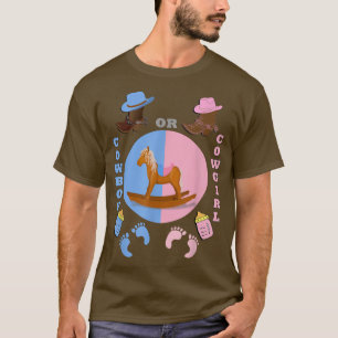 Baby Shower Cowboy or Cowgirl Gender Reveal T-Shirt