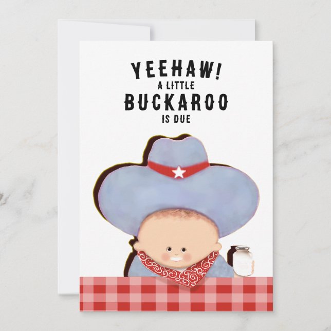 Baby Shower Cowboy Western Invitation (Front)