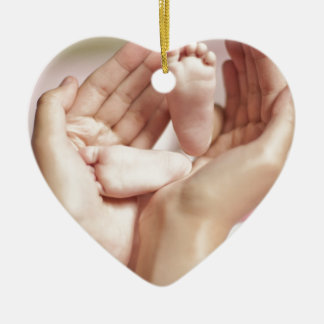 Baby Shower Crib Nursery Expecting Parent Mother Ceramic Ornament