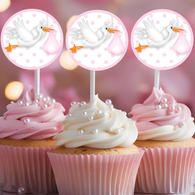 Baby Shower Cupcake Toppers Stickers (Creator Uploaded)