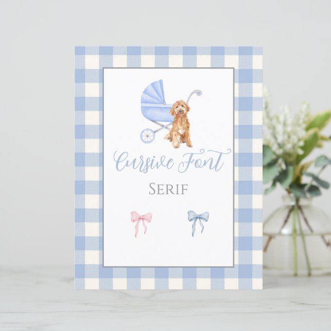 Baby Shower Customizable Game Template (Standing Front)