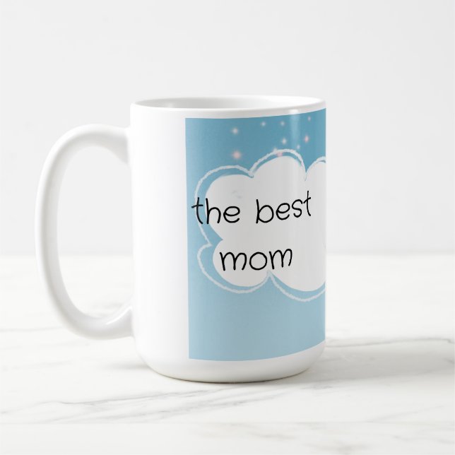 Baby shower . Cute cat and baby Coffee Mug (Left)