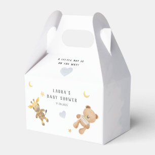 Baby Shower Cute Soft Toys Illustration Favor Box