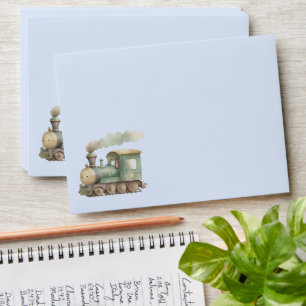 Baby Shower cute train, baby toy Envelope