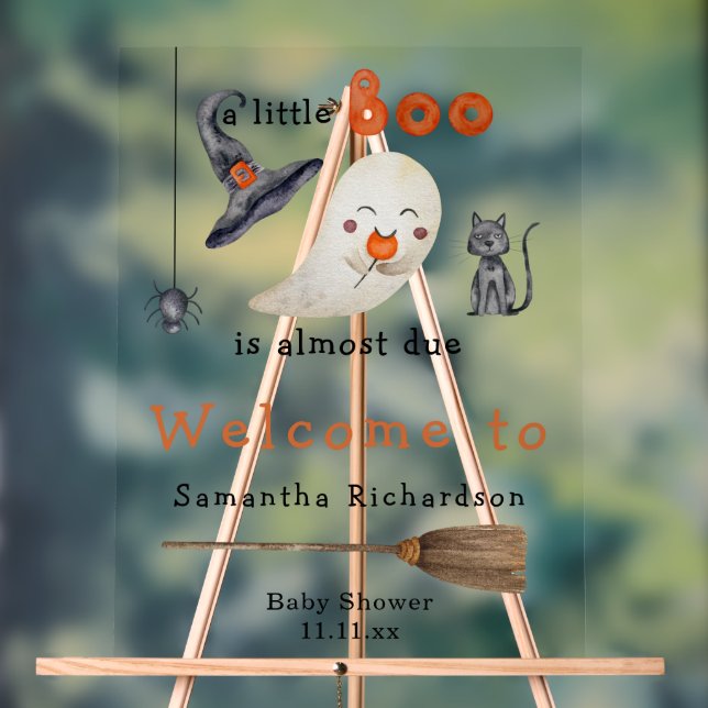 Baby shower d'accueil du fantôme d'Halloween (Neutre)