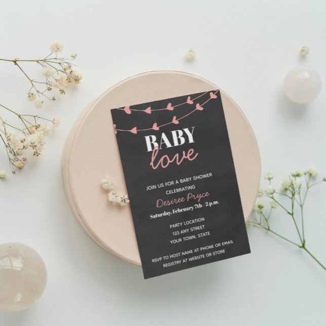 Baby shower d'amour Invitation (Créateur téléchargé)