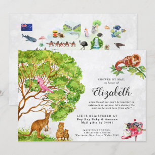 Baby shower d'animaux australiens par invitation p