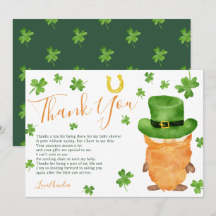 baby shower d'aquarelle Merci St Patrick