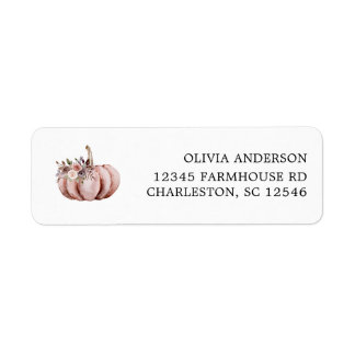 Baby shower d'automne - Adresse de retour