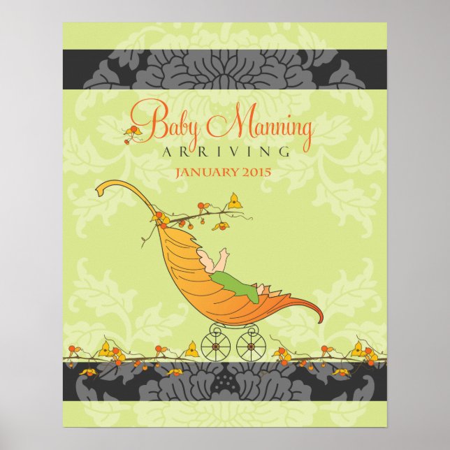 Baby shower d'automne | Baby shower livre d'or Imp (Devant)