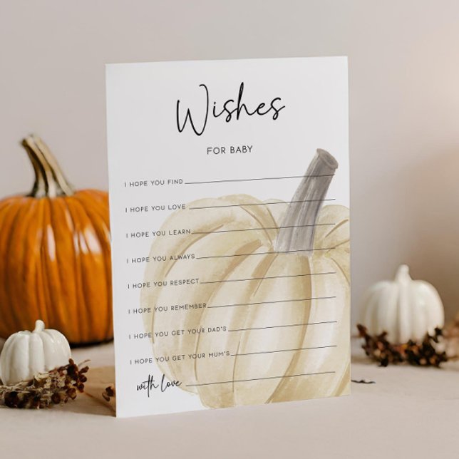 Baby shower D'Automne Souhaite La Carte Bébé (Créateur téléchargé)