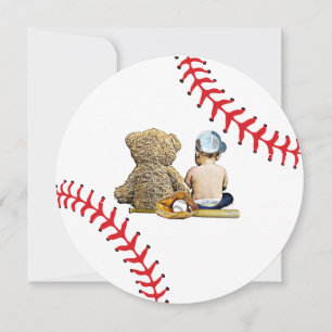 Baby shower de baseball du garçon Invitation à thè