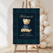 Baby shower de bienvenue pour un luxe ourson de po