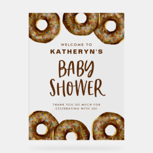 Baby shower de bouillie de chocolat Bienvenue