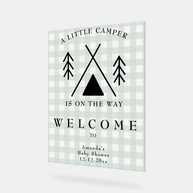 Baby shower de camping de bienvenue (Angle)