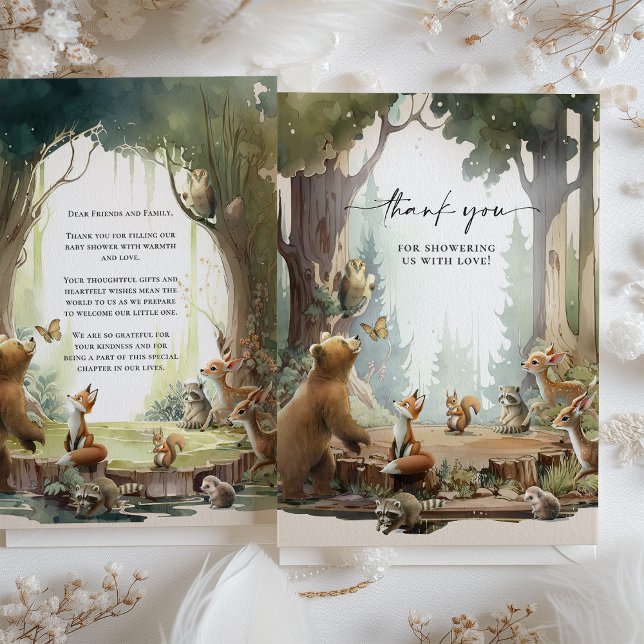 Baby shower de Cartes de remerciements (Créateur téléchargé)